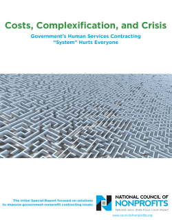 Costs, Complexification, and Crisis: Government`s Human Services