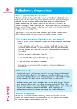 Palindromic rheumatism