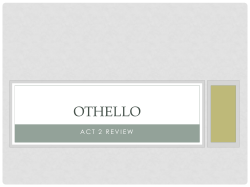 Othello Act 2 Review