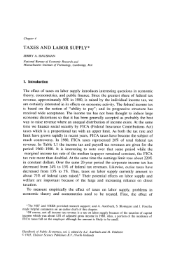 taxes and labor supply