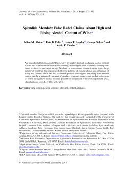 File 039 - American Association of Wine Economists