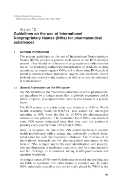 Annex 12 Guidelines on the use of International Nonproprietary