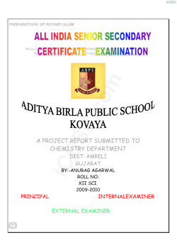 Chemistry Project for School Students by iCBSE