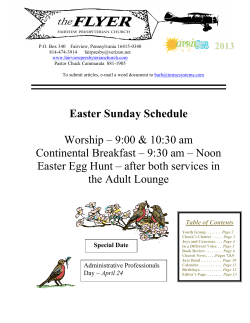 April 2013 - Fairview Presbyterian Church