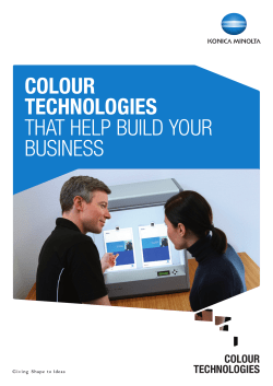 Colour Technologies - KONICA MINOLTA Europe