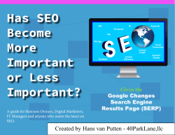 SEO White Paper - 40ParkLane.com