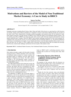 Motivations and Barriers of the Model of Non