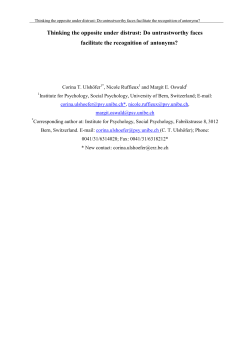 Thinking the opposite under distrust: Do untrustworthy faces