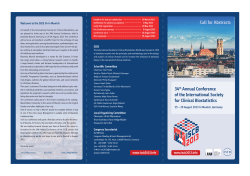 34th Annual Conference of the International Society for