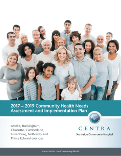 2017 &ndash; 2019 Community Health Needs Assessment