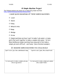 Simple Machine Project