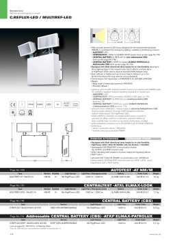 C.REFLUX-LED / MULTIREF-LED CENTRAL BATTERY (CBS