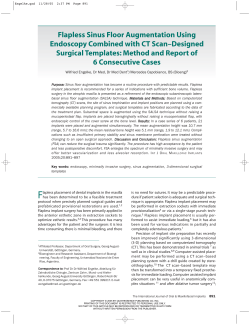 Flapless Sinus Floor Augmentation Using Endoscopy Combined