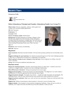 Debra Schoenberg: Principal and Founder, Schoenberg Family Law