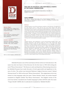 THE GIST OF POLITICAL AND HISTORICAL EVENTS IN THE