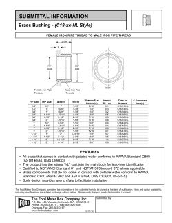 (C18-xx-NL Style) Size: 1/2", 3/4" 1", 1-1/4"