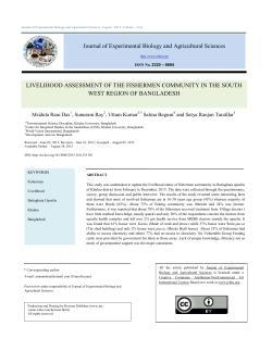 - Journal of Experimental Biology and Agricultural Sciences
