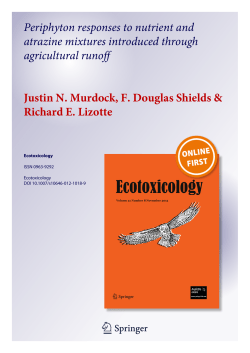 Periphyton responses to nutrient and atrazine mixtures introduced