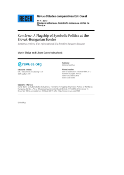PDF 372k - Revue d`&eacute;tudes comparatives Est-Ouest