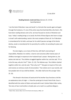 Jacob Wrestling (Genesis 32. 22-32)