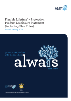 Flexible Lifetime&reg;&ndash; Protection Product Disclosure Statement