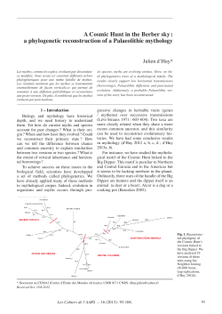 A Cosmic Hunt in the Berber sky : a phylogenetic