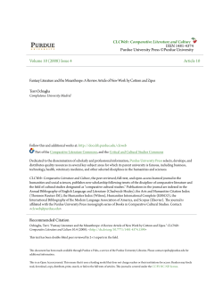 Fantasy Literature and the Misanthrope: A Review - Purdue e-Pubs