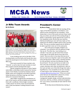 Current Newsletter - Mason County Sportsman`s Association