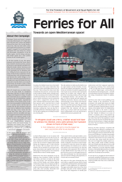 Towards an open Mediterranean space! - no