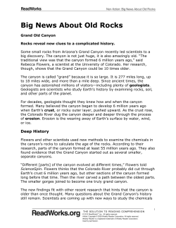 Big News About Old Rocks