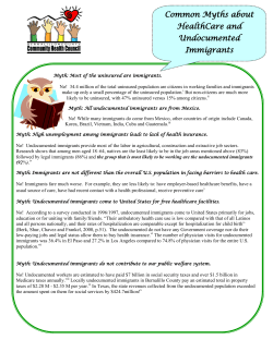 Common Myths about HealthCare and Undocumented Immigrants