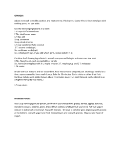 GRANOLA - davis.k12.ut.us