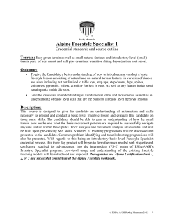 Basic Freestyle Accreditation - PSIA-RM