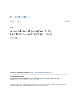 A Second Amendment Moment: The Constitutional