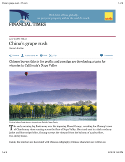 China`s grape rush - Preserve Rural Sonoma County