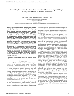 Examining User Intention Behaviour Towards e