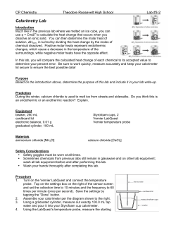 3-2 Calorimetry Lab fy11