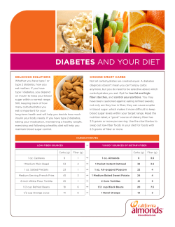 diabetes and your diet - Almond Board of California