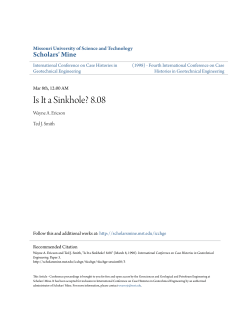 Is It a Sinkhole? 8.08