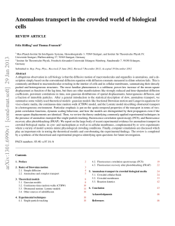 Anomalous transport in the crowded world of biological cells arXiv