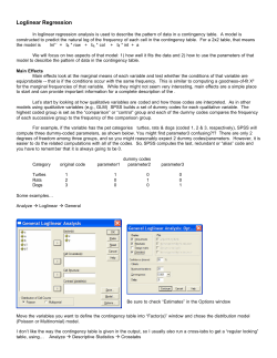 Loglinear Regression
