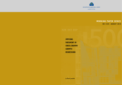 Imposing parsimony in cross-country growth - ECB