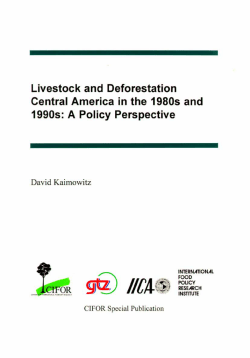 Livestock and deforestation in Central America in the 1980s and