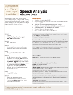 Speech Analysis