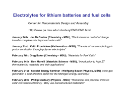 Electrolytes for lithium batteries and fuel cells