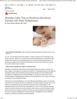 Mommy Calls: Top 10 Newborn Questions Parents Ask Their