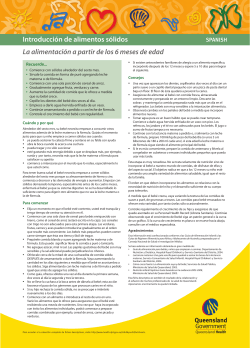 Introducing Solids - Feeding From 6 Months Spanish