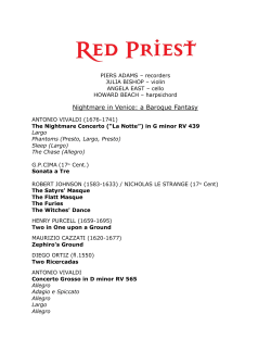 Nightmare in Venice: a Baroque Fantasy