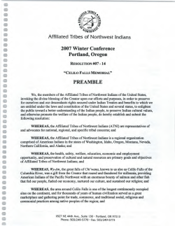 fir - The Affiliated Tribes of Northwest Indians