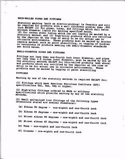 Statutory marking (such as electro-etching) is